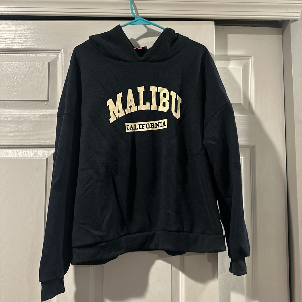 edikted navy oversized hoodie